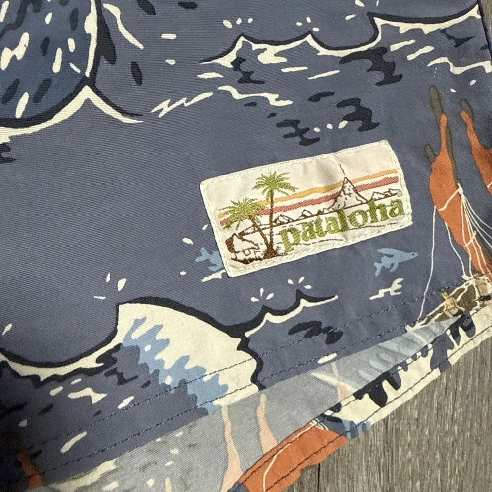Vintage Patagonia Pataloha Sailing Print Board Shorts 9